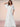 Half Sleeve Pleats Chiffon A-Line Bridesmaid Dress in White