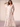 Half Sleeve Floral Printing Pleats Chiffon A-Line Bridesmaid Dress - Dusty Rose Floral