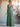 Tank Top Pleated Bridesmaid Dress Long With Pocket - Eucalyptus