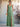 Tank Top Pleated Bridesmaid Dress Long With Pocket - Sage Green