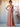 A-Line Chiffon Back Bow Bridesmaid Dress With Slit - Dusty Rose