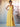 A-Line Chiffon Back Bow Bridesmaid Dress With Slit - Yellow