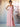 A-Line Chiffon Back Bow Bridesmaid Dress With Slit - Pink
