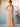 A-Line Chiffon Back Bow Bridesmaid Dress With Slit - Champagne