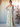 A-Line Floral Printing Chiffon Bow Backless Bridesmaid Dress With Slit - Sage Floral