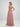 Dusty Rose A-Line V-Neck Chiffon Bridesmaid Dresses with Flutter Sleeves