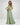 V Neck Chiffon Bridesmaid Dresses Long Slit with Cap Sleeves A-Line