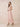 Chiffon Tea Length A-Line Bridesmaid Dress with Flutter Sleeve in Blush Pink