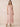 Chiffon Tea Length A-Line Bridesmaid Dress with Flutter Sleeve in Blush Pink