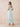 Chiffon Tea Length A-Line Bridesmaid Dress with Flutter Sleeve in Agave