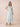 Chiffon Tea Length A-Line Bridesmaid Dress with Flutter Sleeve in Agave