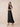 Chiffon Tea Length A-Line Bridesmaid Dress with Flutter Sleeve in Black
