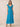 Chiffon Tea Length A-Line Bridesmaid Dress with Flutter Sleeve in Blue