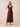 Chiffon Tea Length A-Line Bridesmaid Dress with Flutter Sleeve in Burgundy