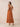 Chiffon Tea Length A-Line Bridesmaid Dress with Flutter Sleeve in Burnt Orange