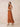 Chiffon Tea Length A-Line Bridesmaid Dress with Flutter Sleeve in Burnt Orange