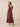 Chiffon Tea Length A-Line Bridesmaid Dress with Flutter Sleeve in Cinnamon Rose