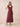Chiffon Tea Length A-Line Bridesmaid Dress with Flutter Sleeve in Cinnamon Rose