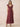 Chiffon Tea Length A-Line Bridesmaid Dress with Flutter Sleeve in Cinnamon Rose