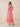 Chiffon Tea Length A-Line Bridesmaid Dress with Flutter Sleeve in Coral
