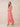 Chiffon Tea Length A-Line Bridesmaid Dress with Flutter Sleeve in Coral