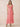 Chiffon Tea Length A-Line Bridesmaid Dress with Flutter Sleeve in Coral