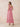Chiffon Tea Length A-Line Bridesmaid Dress with Flutter Sleeve in Dusty Pink