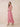 Chiffon Tea Length A-Line Bridesmaid Dress with Flutter Sleeve in Dusty Pink