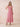 Chiffon Tea Length A-Line Bridesmaid Dress with Flutter Sleeve in Dusty Pink