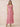 Chiffon Tea Length A-Line Bridesmaid Dress with Flutter Sleeve in Dusty Pink