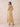Chiffon Tea Length A-Line Bridesmaid Dress with Flutter Sleeve in Gold