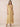 Chiffon Tea Length A-Line Bridesmaid Dress with Flutter Sleeve in Gold