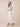 Chiffon Tea Length A-Line Bridesmaid Dress with Flutter Sleeve in Ivory