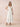 Chiffon Tea Length A-Line Bridesmaid Dress with Flutter Sleeve in Ivory
