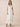 Chiffon Tea Length A-Line Bridesmaid Dress with Flutter Sleeve in Ivory