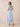 Chiffon Tea Length A-Line Bridesmaid Dress with Flutter Sleeve in Lavender