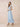 Chiffon Tea Length A-Line Bridesmaid Dress with Flutter Sleeve in Lavender