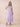 Chiffon Tea Length A-Line Bridesmaid Dress with Flutter Sleeve in Lilac