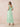 Chiffon Tea Length A-Line Bridesmaid Dress with Flutter Sleeve in Mint Green