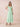 Chiffon Tea Length A-Line Bridesmaid Dress with Flutter Sleeve in Mint Green