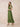 Chiffon Tea Length A-Line Bridesmaid Dress with Flutter Sleeve in Olive Green