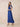 Chiffon Tea Length A-Line Bridesmaid Dress with Flutter Sleeve in Royal Blue