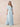 V-Neck Flutter Sleeve Chiffon Maxi A-Line Bridesmaid Dress in Sky Blue