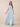 V-Neck Flutter Sleeve Chiffon Maxi A-Line Bridesmaid Dress in Sky Blue