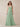 Pleated Chiffon Spaghetti Strap V-Neck Bridesmaid Dress in Sage Green