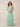 V-Neck Chiffon A-Line Floor Length Bridesmaid Dress with Back Sash in Mint Green