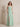 Spaghetti Strap V-Neck Chiffon Ruffled Bridesmaid Dress with Slit in Mint Green