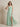 Spaghetti Strap V-Neck Chiffon Ruffled Bridesmaid Dress with Slit in Mint Green