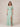 Flutter Short Sleeves Chiffon V-Neck Bridesmaid Dress with Slit in Mint Green