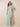 Flutter Short Sleeves Chiffon V-Neck Bridesmaid Dress with Slit in Mint Green